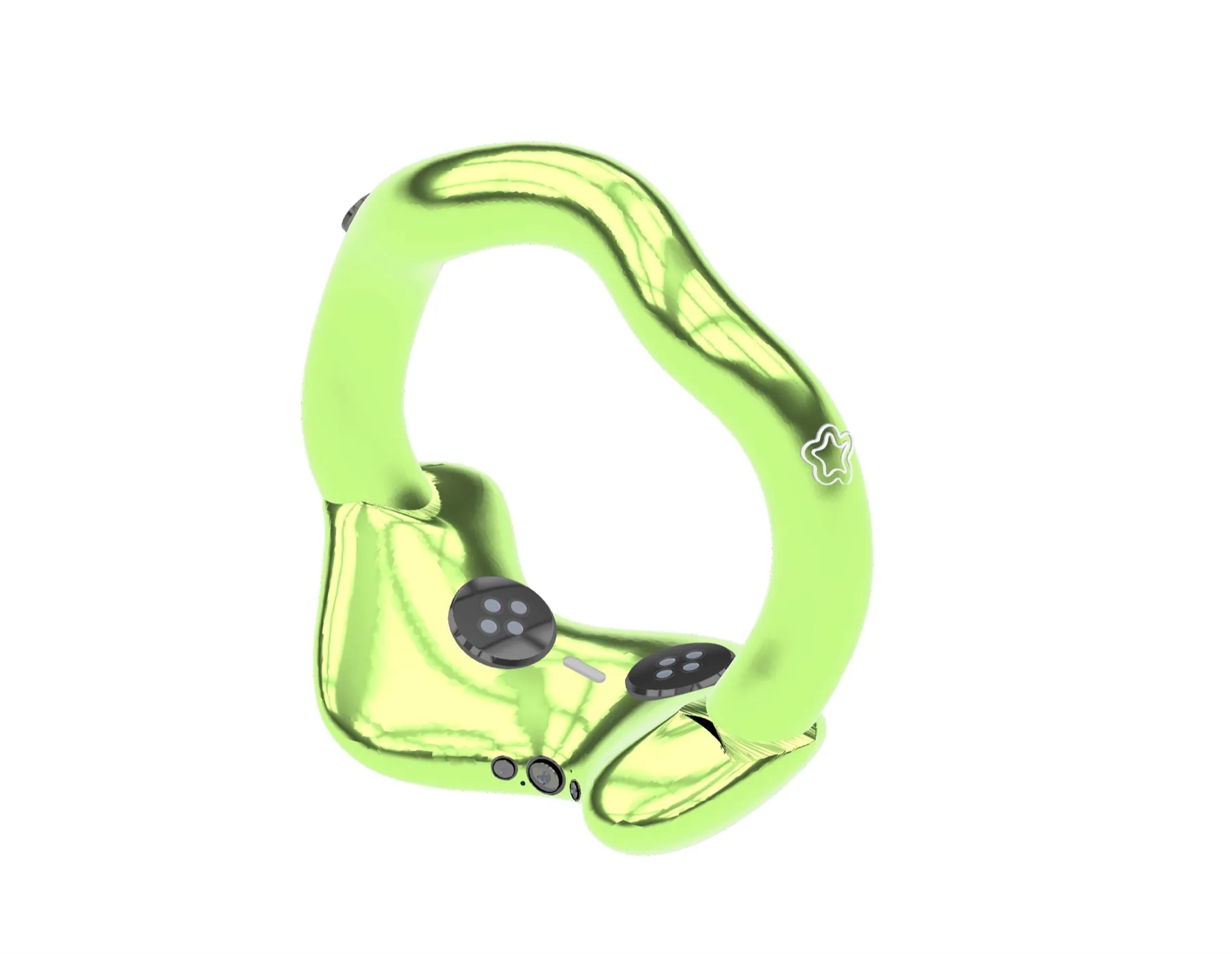 Lime green wearable controller concept