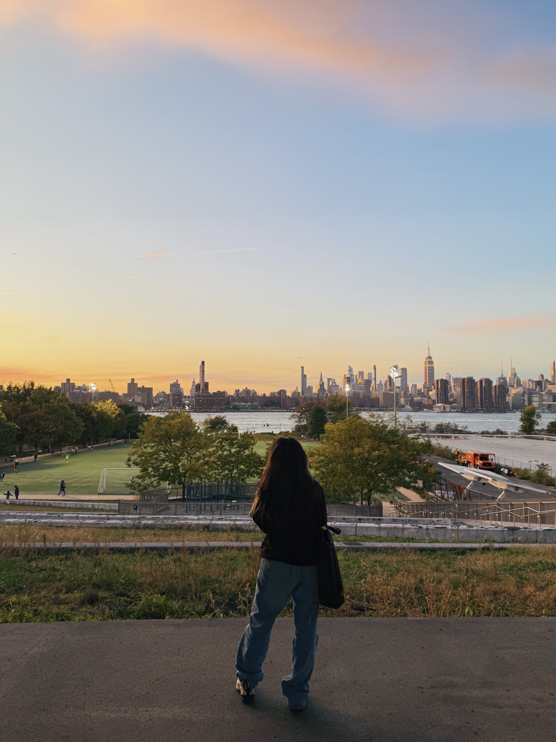 NYC skyline at sunset from Brooklyn