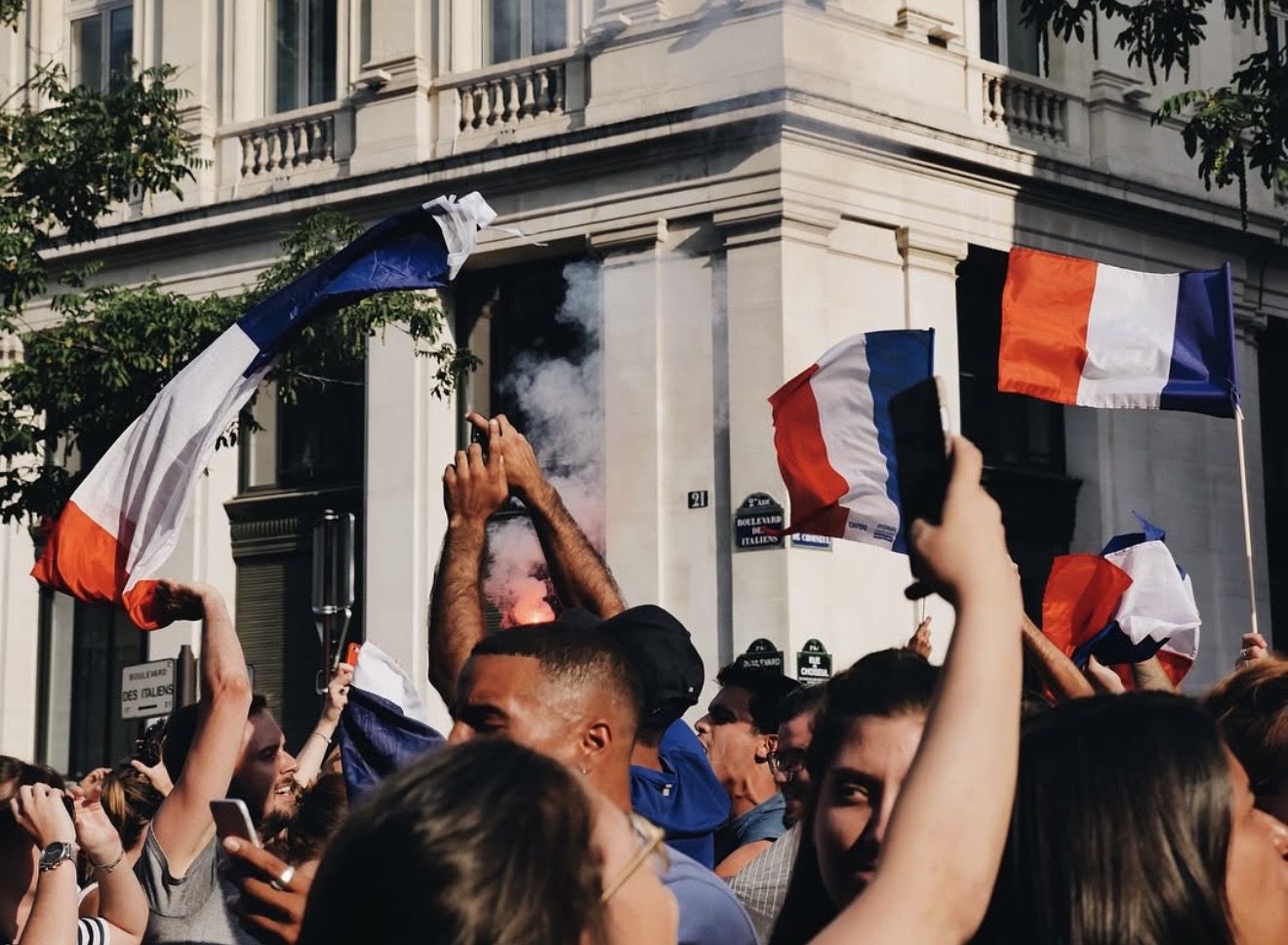 World Cup celebrations in Paris