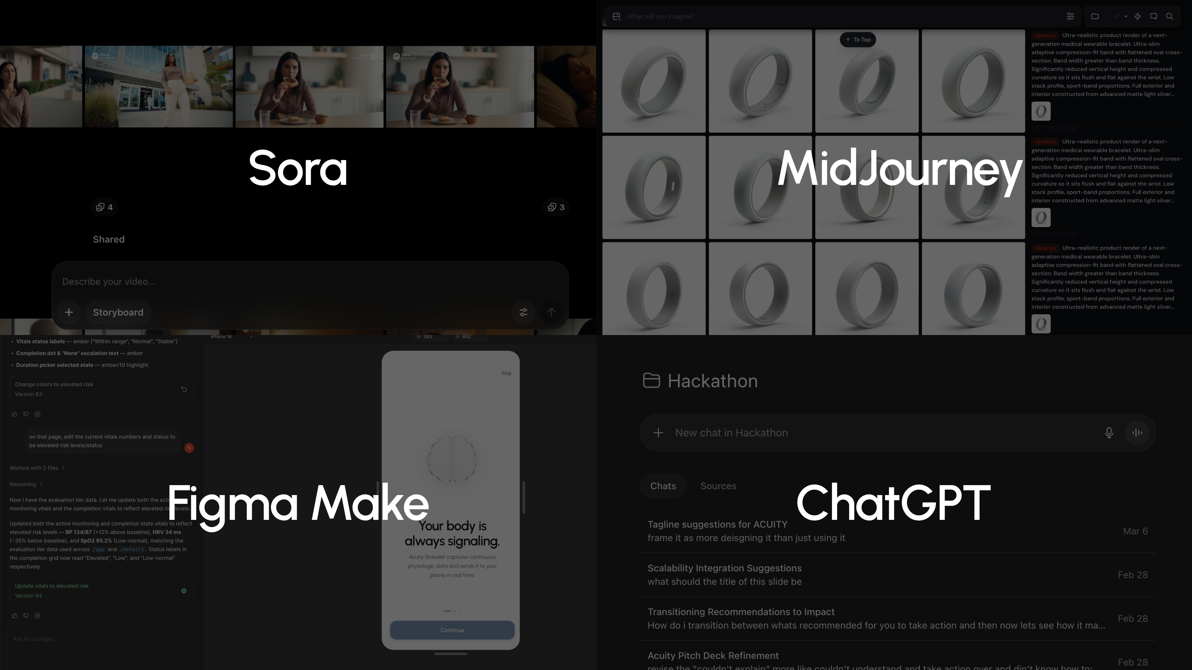 AI tools used: Sora, MidJourney, Figma Make, ChatGPT