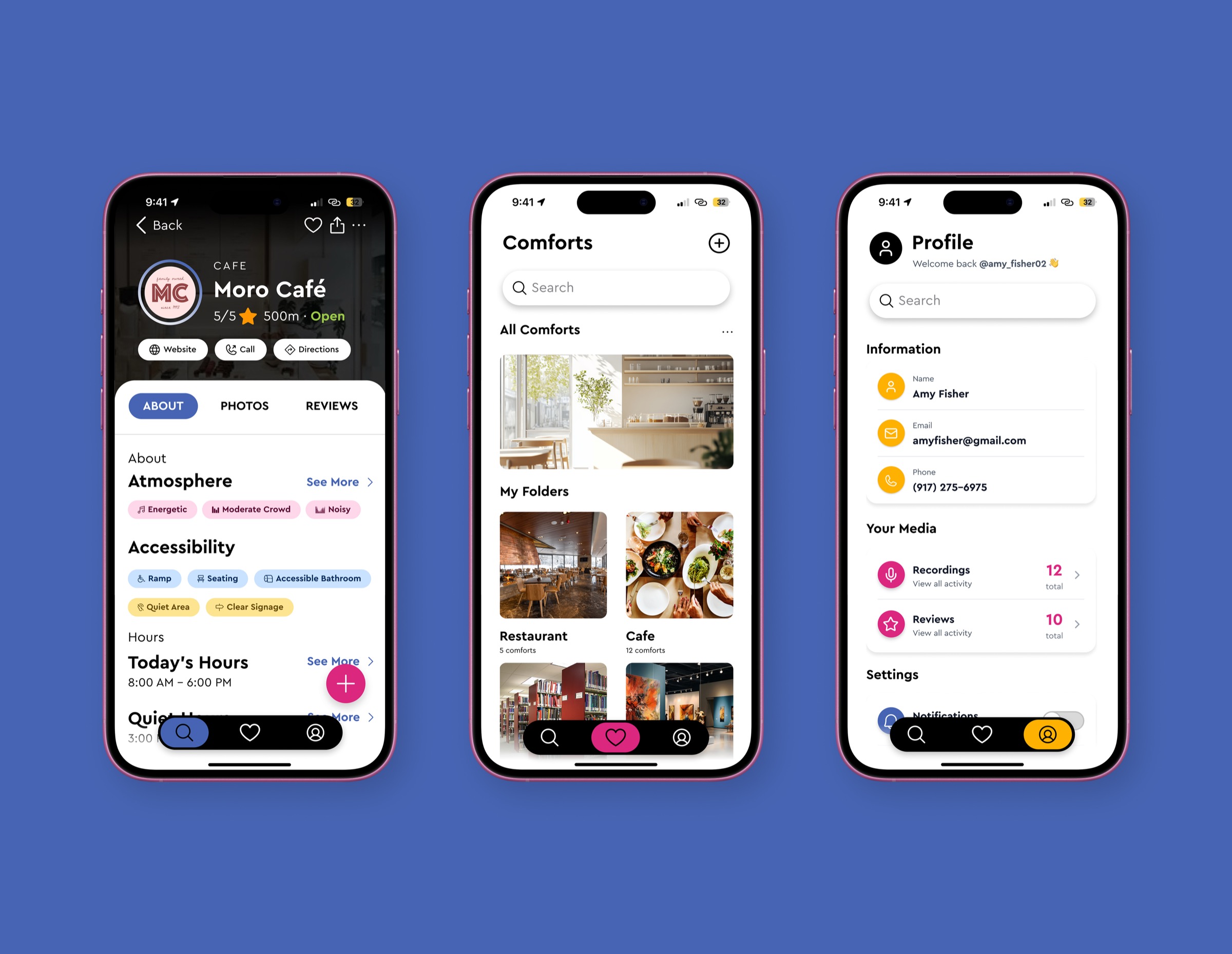 Axsphere app mockup