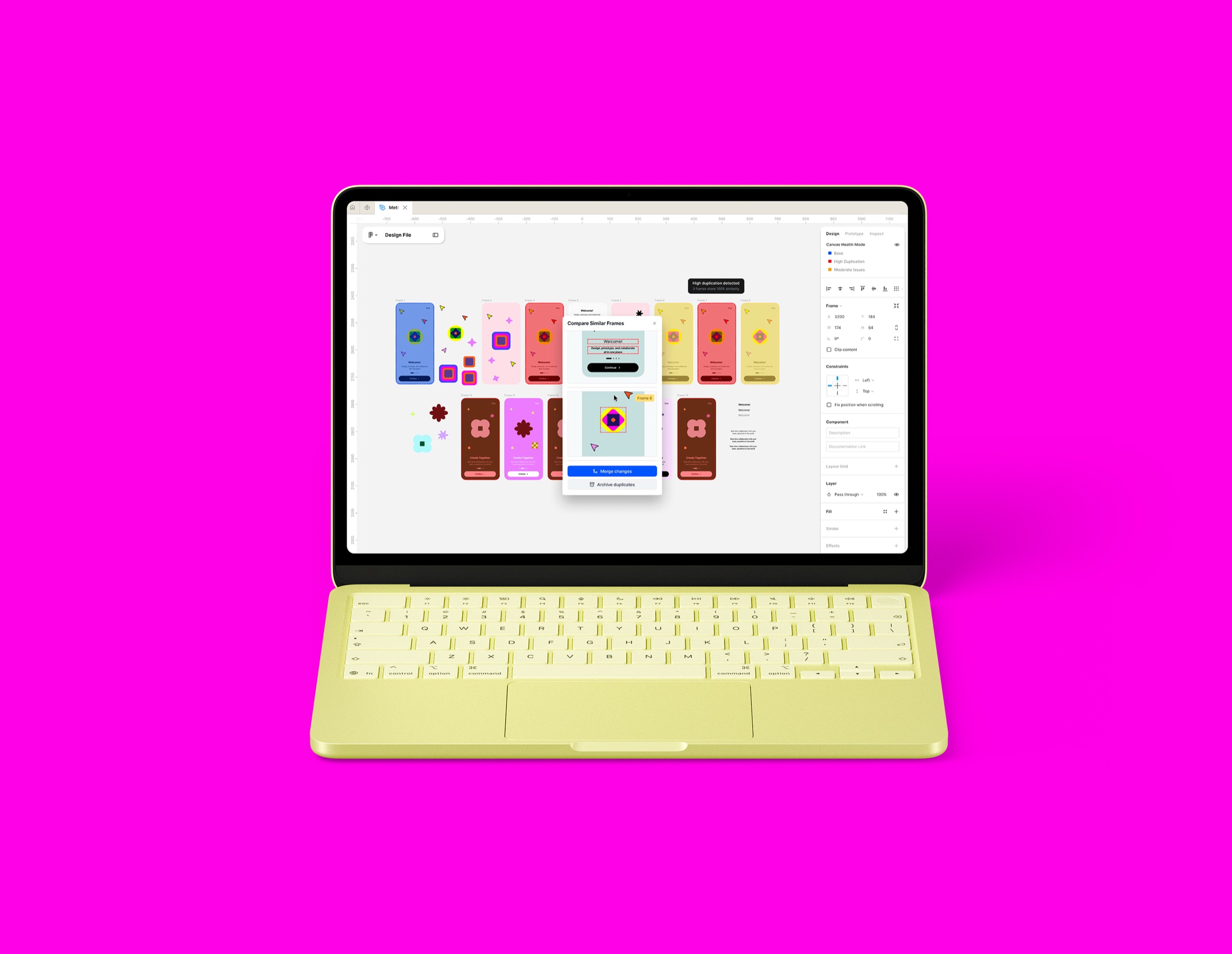 Canvas Health UI top left